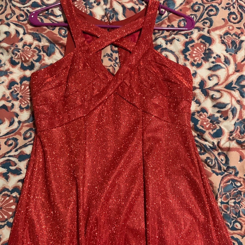 Beautiful red glittery dress, also bought for homecoming. Never worn